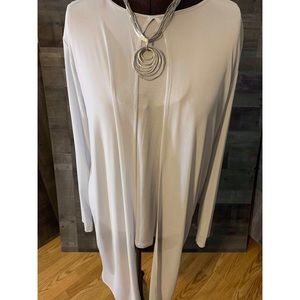 ONE A Open Front Mesh Veil Tunic SIZE L V…